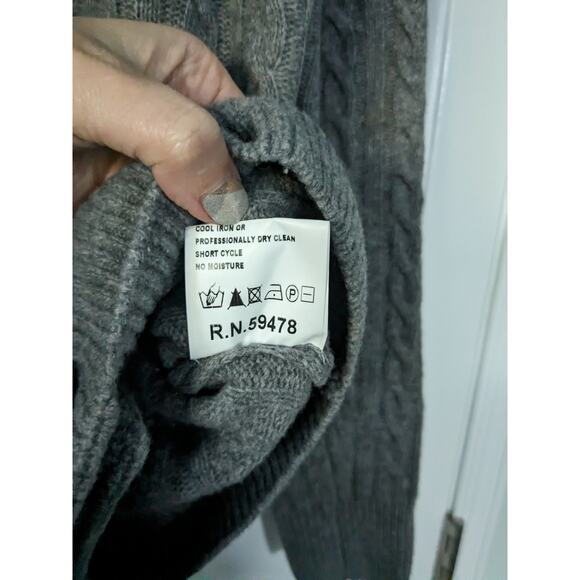 Lorenzo Magni Grey Wool Sweater - Picture 6 of 8